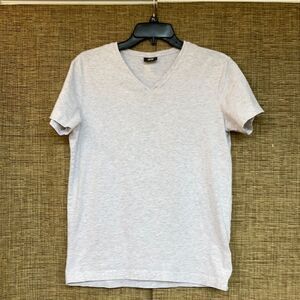 H&M basic cotton tee shirt color silver haze